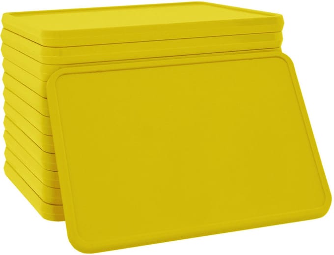 CombiCraft blanco munten rechthoek 50x35mm geel - per 100 stuks