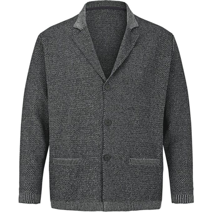Jan Vanderstorm herren Vest - 68/70 - donkergrijs - Plus Size