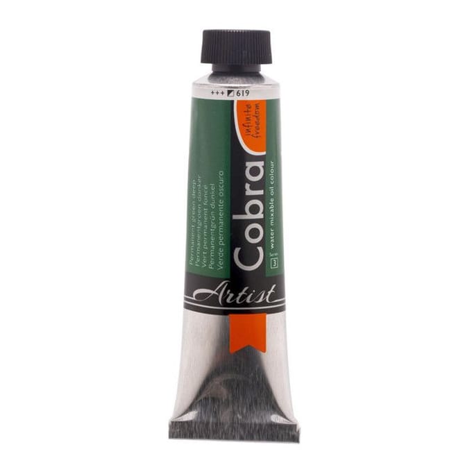 Olieverf - #619 Permanentgroen Donker - Cobra Artitst - 40ml