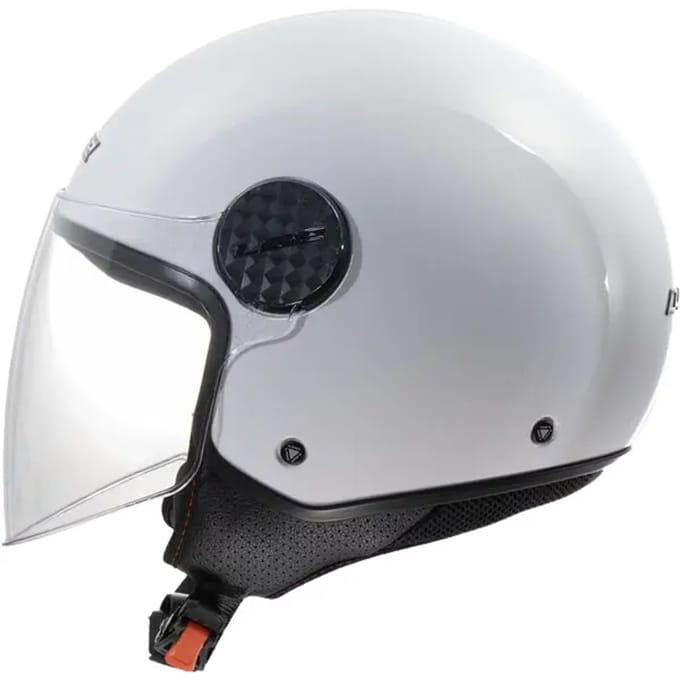 LS2 OF558 Sphere Lux II Solid Glanzend Wit Jethelm - Helm