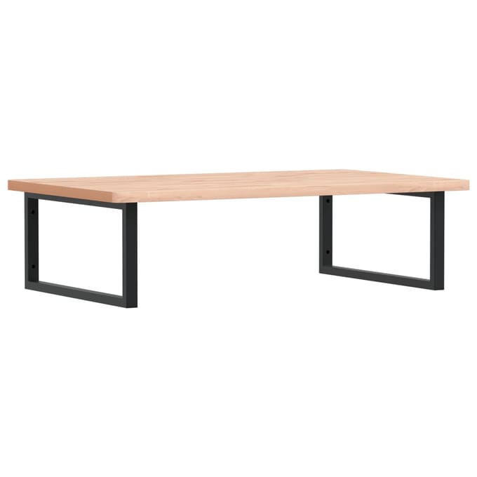 vidaXL - Badkamer - wandschap - staal - en - massief - beukenhout