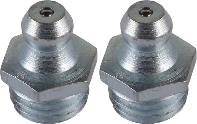 Set van 2 Stalen Smeernippels Kegelvetnippel voor Diverse Voertuigen en Machines