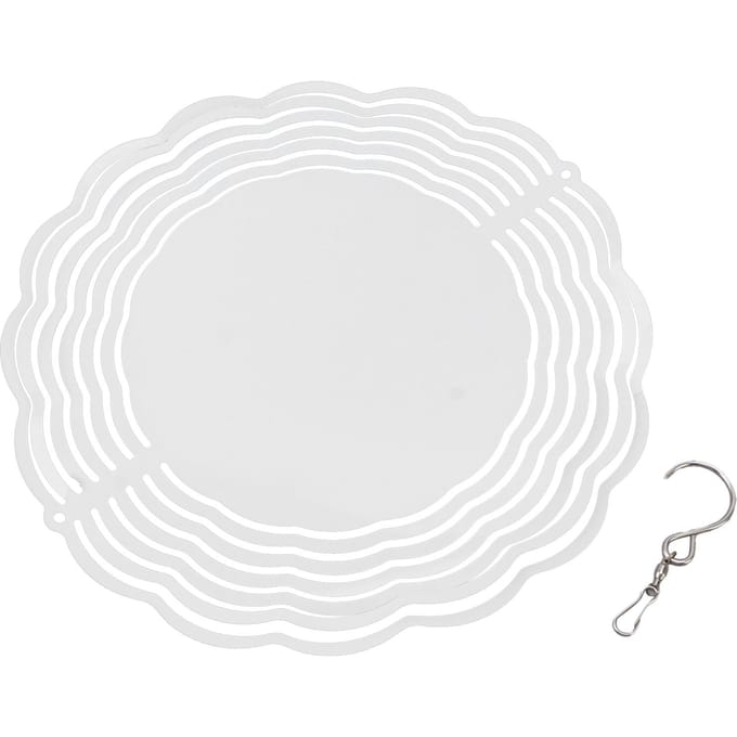 Sublimatie Windgong Aluminium DIY Blanco Windmolen voor Buiten Tuin Raam Decoratie white