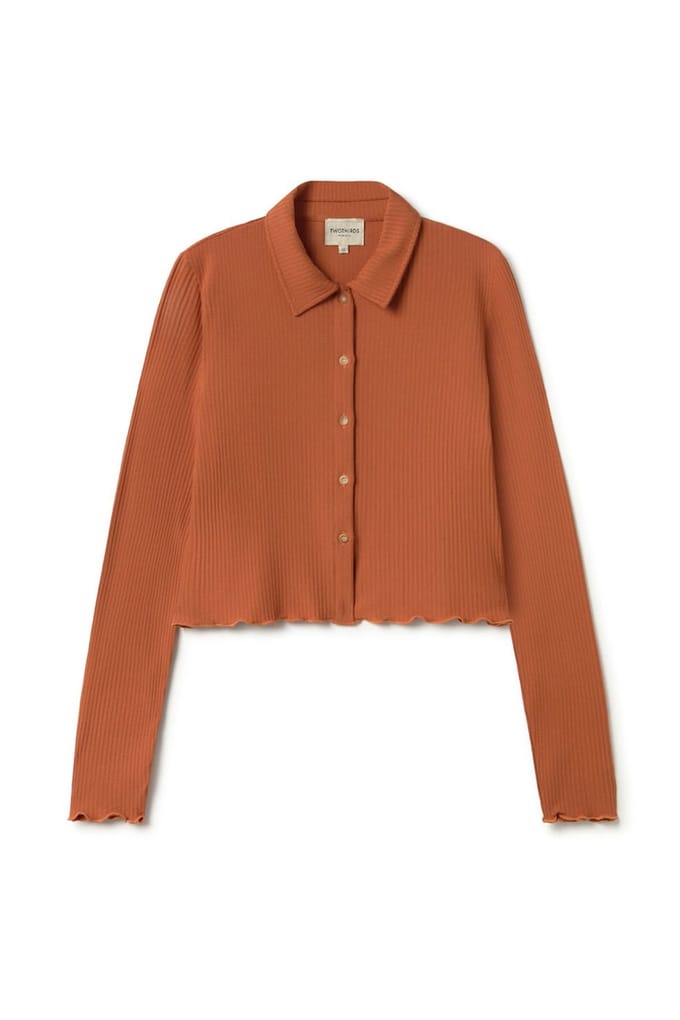 TWOTHIRDS Clonea Shirt Umber Brown Größe: M | Longsleeves Outlet | Damen | Braun
