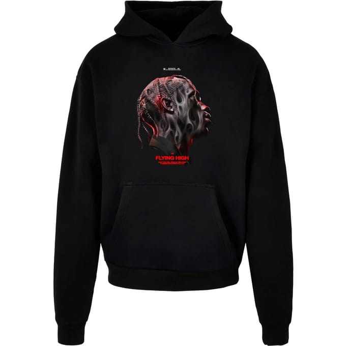 Mister Tee - Flying High Heavy Oversize Hoodie/trui - M - Zwart