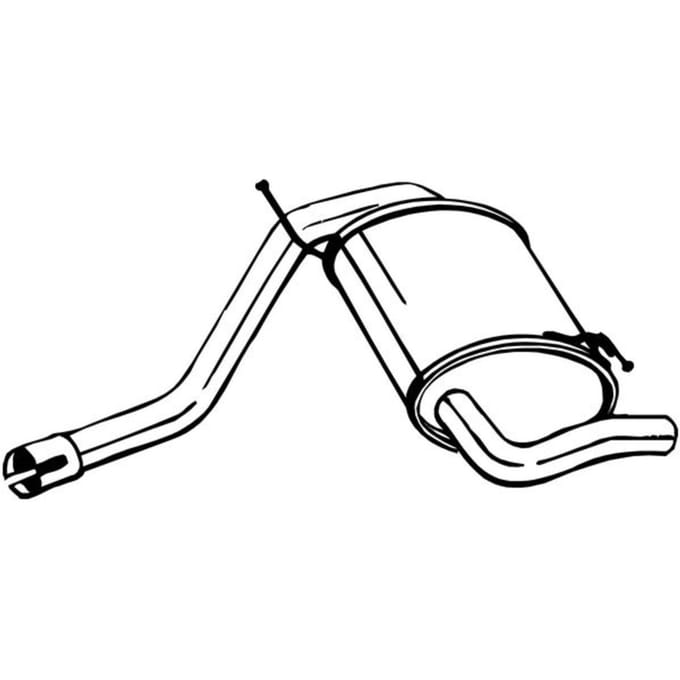 Geluiddemper achter BOSAL 200-113