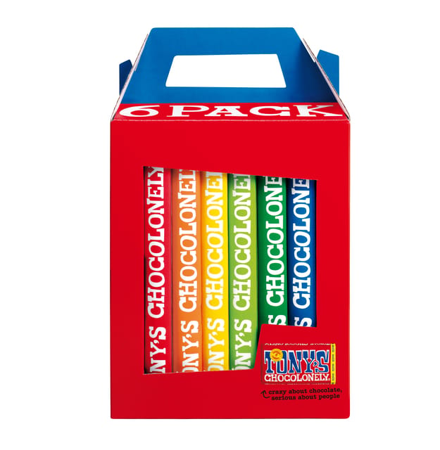 Tony's Chocolonely Chocoladecadeau - Geschenkdoos - Verjaardag - 6 repen - Fairtrade