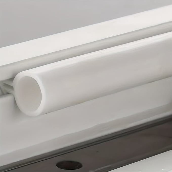 Witte siliconen raamafdichtingsstrip