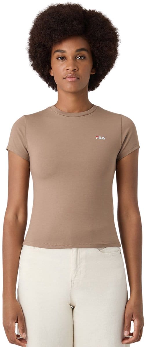 Fila T-shirt Dames Trivero Beige - Maat XS