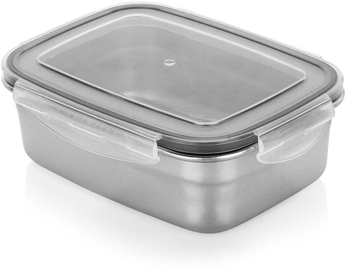 Excellent Houseware - RVS Voedselcontainer - Met Deksel - 700ml