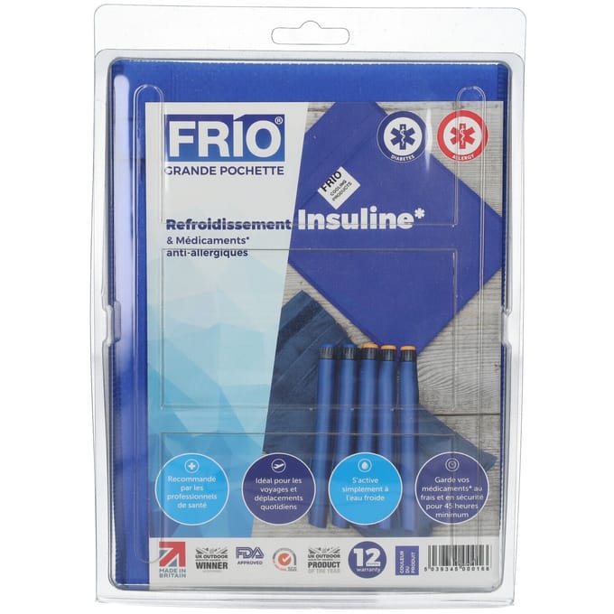 Frio Groot koeltas - insuline medicijnen koel houden op reis - blauw