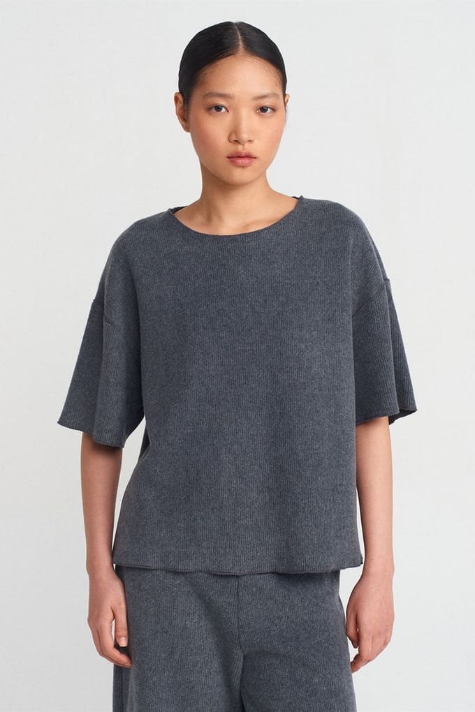 Dames Losse Fit Crew Neck T-Shirt