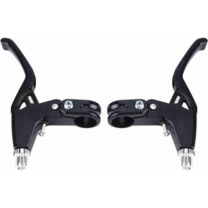 1 paire de poignées de frein de vélo de montagne en alliage d'aluminium (Noir) black