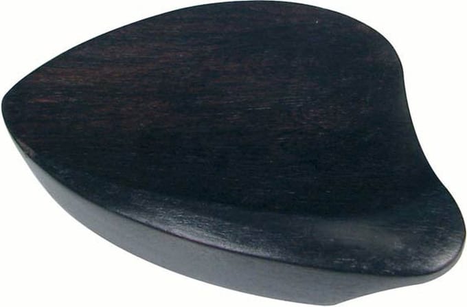 ELS CR-023E chinrest 'Morawetz'-style, made in India, ebony, no screws, no cork