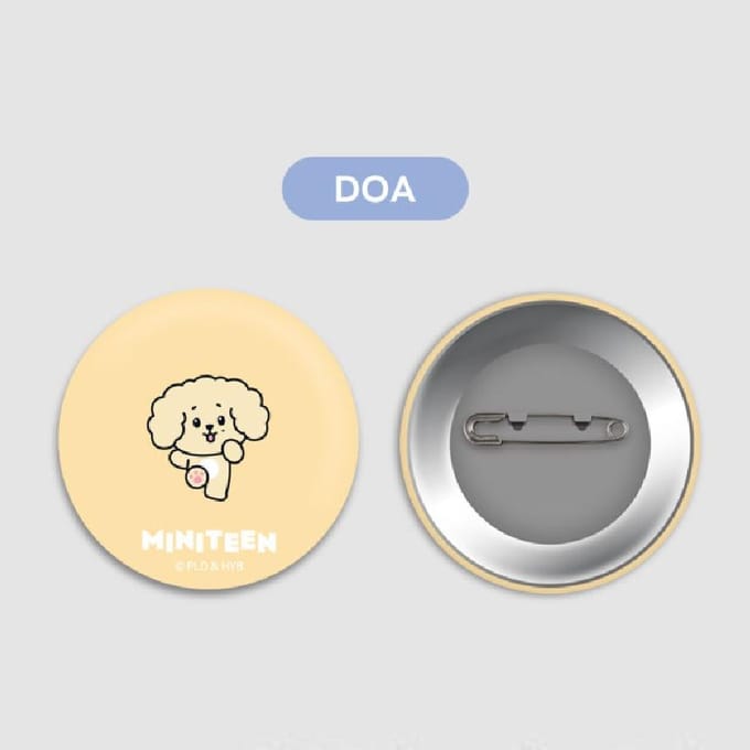 BADGE CAN MINITEEN, PRODUITS SEVENTEEN, KPOP, Officiel, Original, Authentique DOA