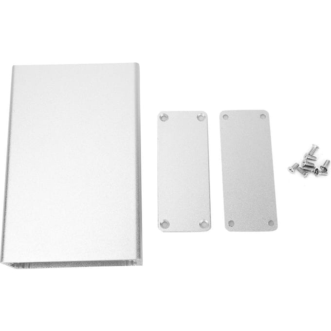 Geïntegreerde Aluminium Koelbehuizing Elektronische Doos voor Printplaat GPRS 27x66x100mm