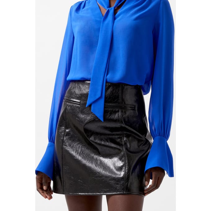 French Connection Emmett Pu Skirt Blackout Größe: 8 | Lederröcke Outlet | Damen | Schwarz