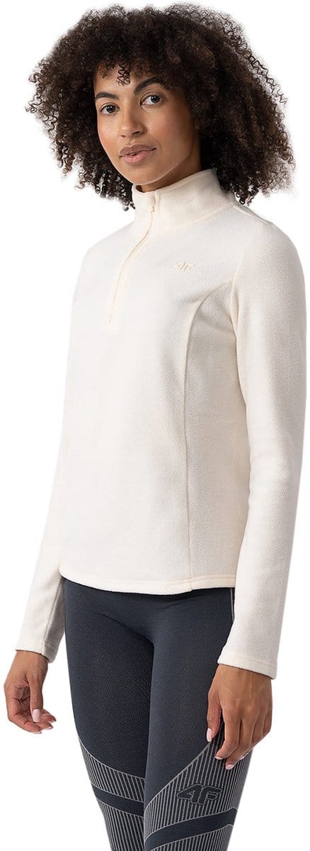 4F Sweater Fleeceowa Dames Crème - Maat L
