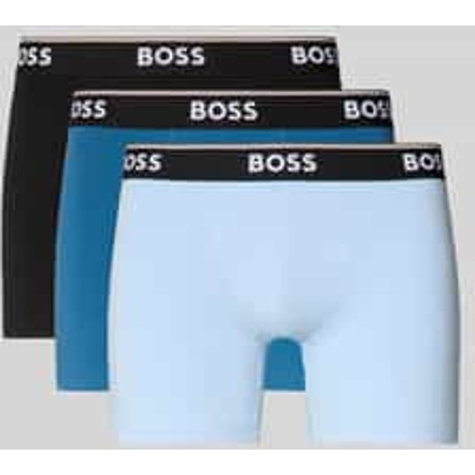 HUGO BOSS Power boxer briefs (3-pack) - heren boxers normale lengte - 3 tinten blauw