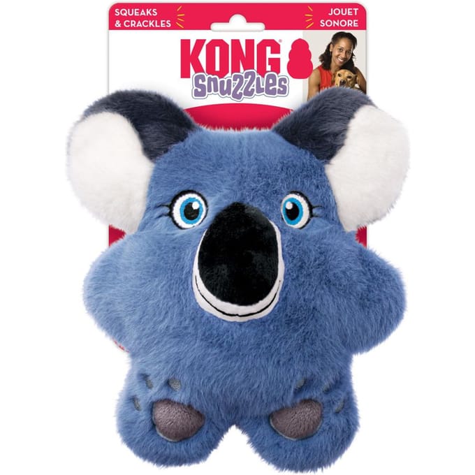 KONG Snuzzles Koala Hondenknuffel - Blauw | 22.5 x 22 x 9.5 cm