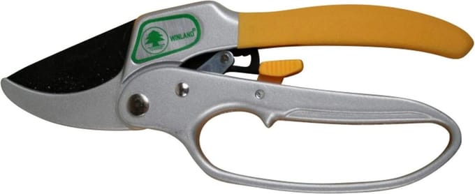 Hofftech Snoeischaar - 3-traps mechanisme - 20 cm - SK5 koolstofstaal - Tefloncoating - Antislip handvatten