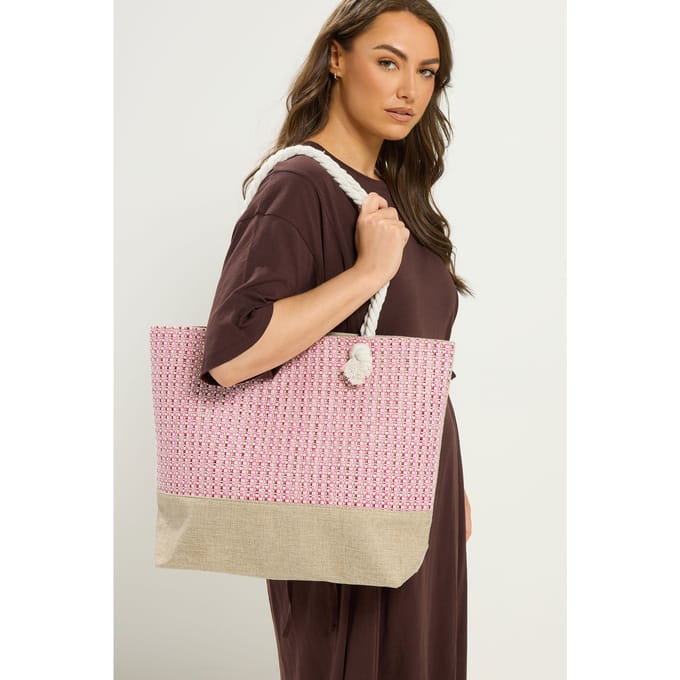 Yours Roze Tweedlook Draagtassize One Size