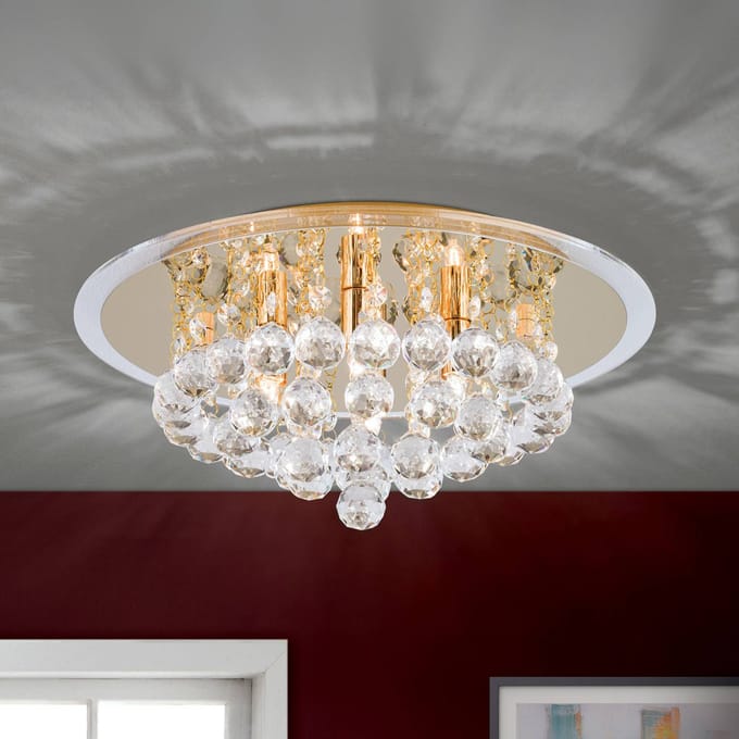 ORION Expressieve kristal-plafondlamp TUILA, 38 cm