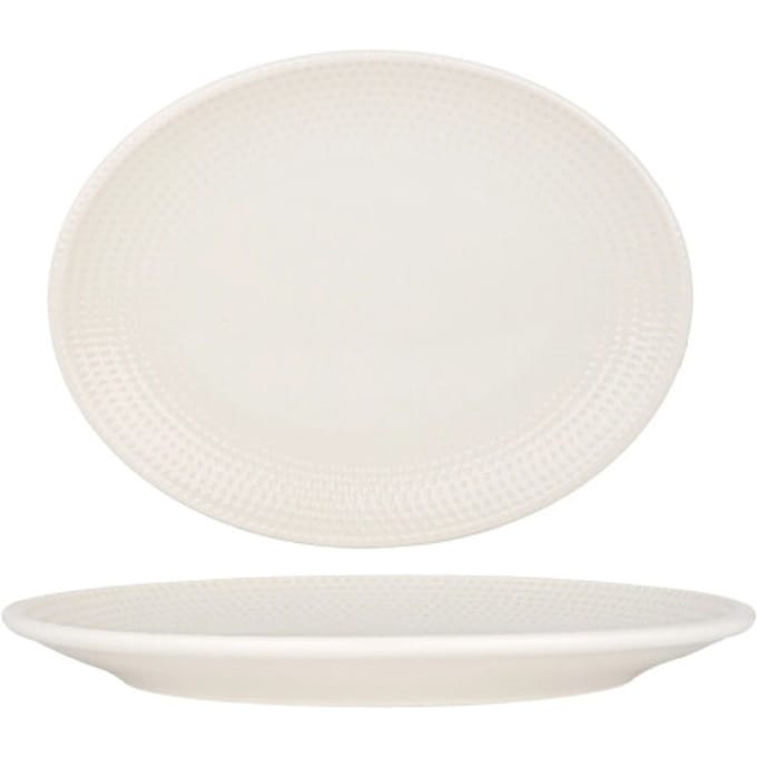 Bonna Serveerschaal - Pure Dot - Porselein - 25x19 cm - set van 2