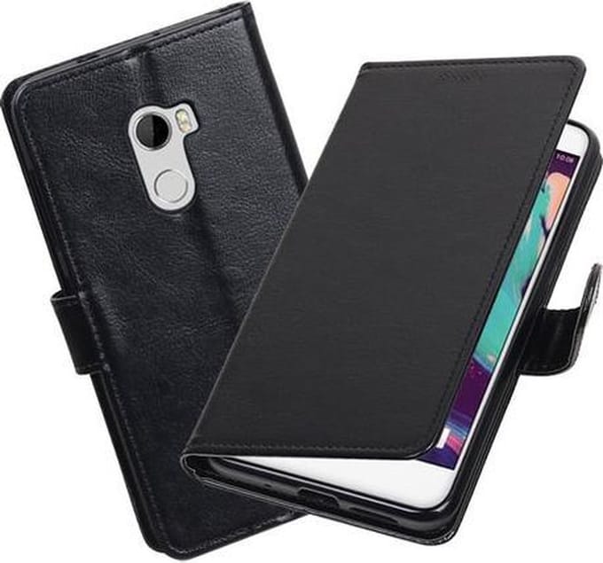 BestCases.nl Zwart Portemonnee booktype hoesje HTC One X10