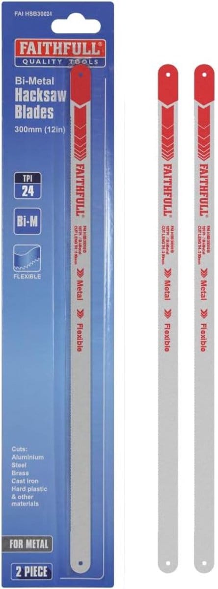 Ijzerzaagbladen Set - Metaal Zaagbladen - Metaal Bewerken - Universele Vertanding - 300mm 24 TPI