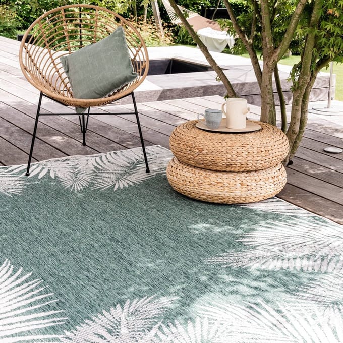 Buitenkleed Leaf - Groen - dubbelzijdig - EVA Interior - 240 x 340 - (XL)