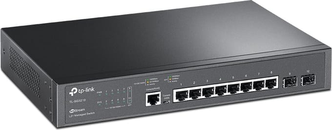 TP-Link TL-SG3210 JetStream 8-Port Gigabit L2+ Managed Schakelaar with 2 SFP Slots