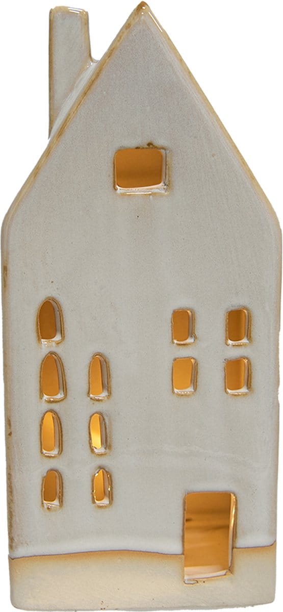 Clayre & Eef Decoratie Huis 18 cm Beige Porselein
