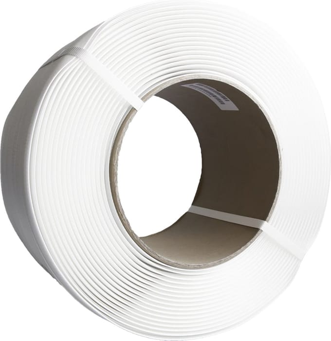Polyesterband (composietband) 25 mm x 500 meter wit