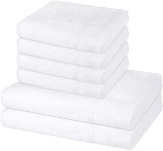 Ross Sonstiges 4 X handdoek 2 X douchehanddoek - in set 6 pack Rubin