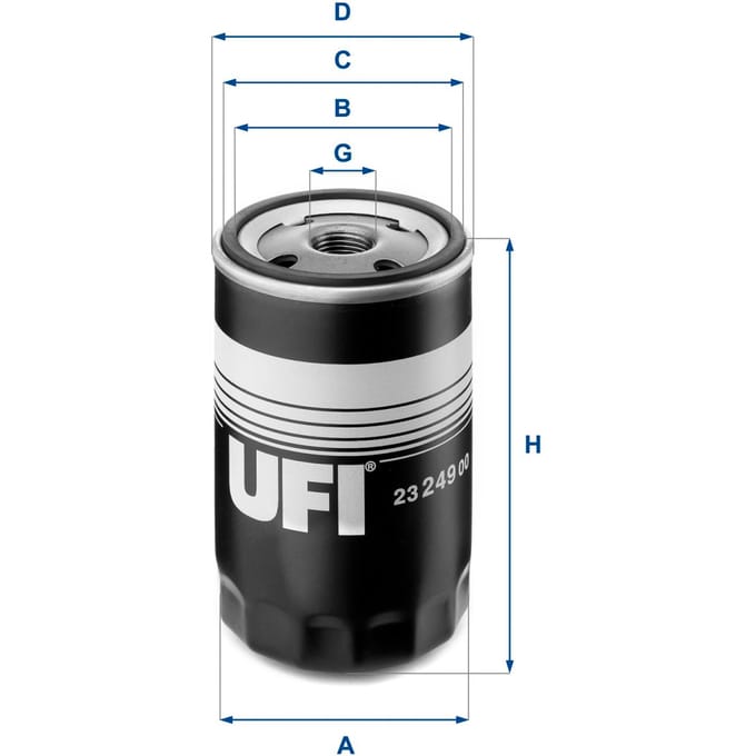 Oliefilter UFI 23.249.00