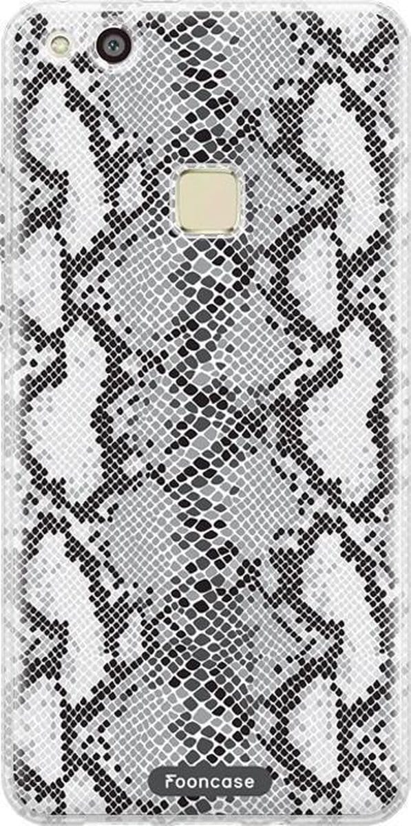 Fooncase Hoesje Geschikt voor Huawei P10 Lite - Shockproof Case - Back Cover / Soft Case - Snake it / Slangen print