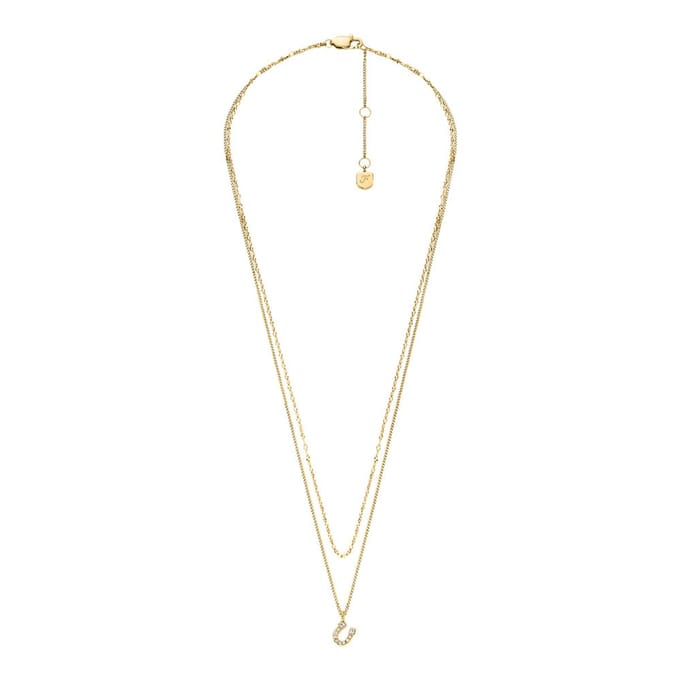 Fossil SUTTON Dames Collier - Goudkleurig
