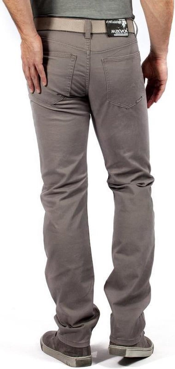 MASKOVICK - Clinton Heren Broek – Twill - Stretch – Regular Fit – Grey – W40 L32