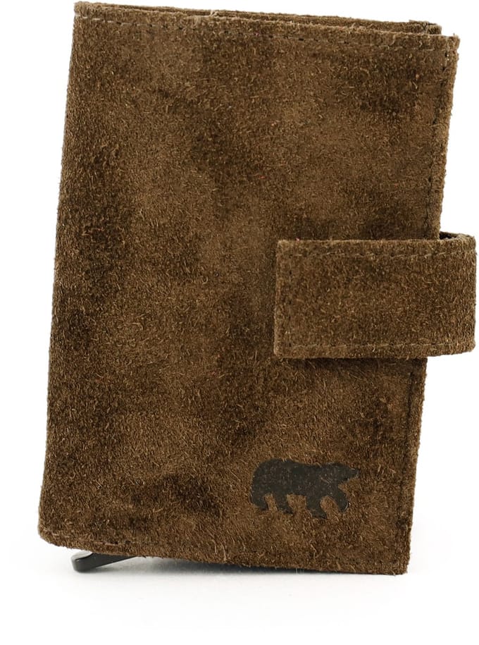 Bear Design Elsie Suede Leren Creditcardhouder / Pasjeshouder / Portemonnee - Bruin