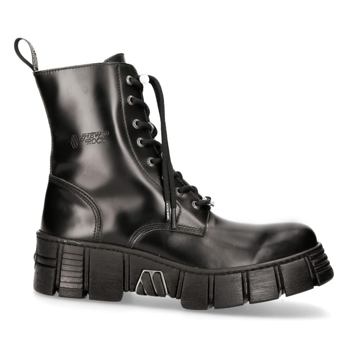 New Rock Boots Leren enkeltoren Biker Boots-M-WALL026N-C5