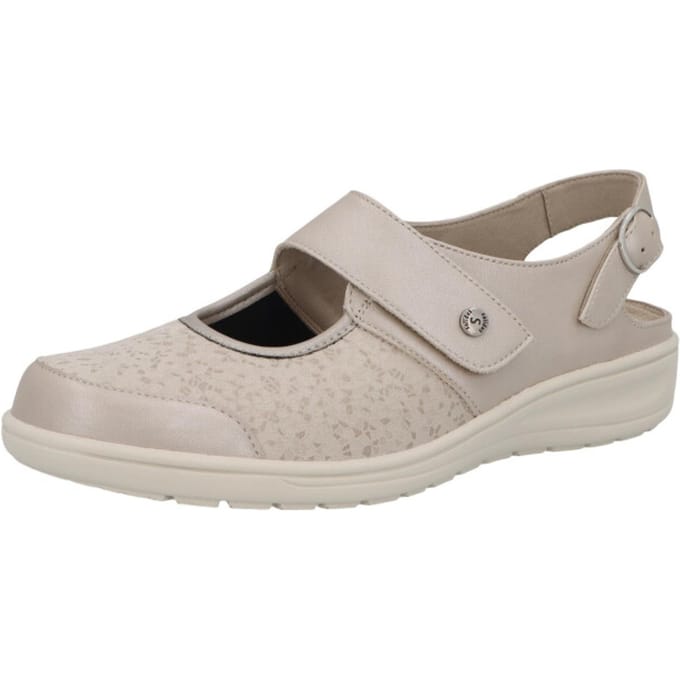 Solidus -Dames - zandkleur - ballerina's & mocassins - maat 39.5