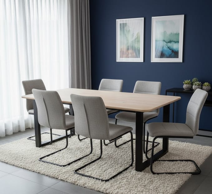 Ovale Eettafel 160x100 cm Naturel Eikenhout – Scandinavisch Modern Design | Novihome