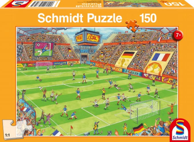 Schmidt - Legpuzzel - Finale in het voetbalstadion - 150 stukjes - Kinderen - vanaf 7 jaar