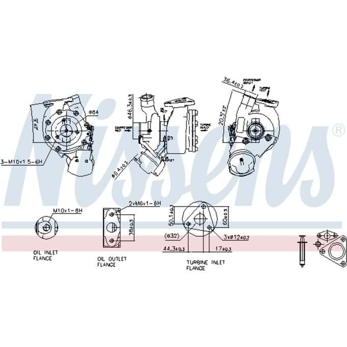 Supercharger, drukvulling NISSENS 93186