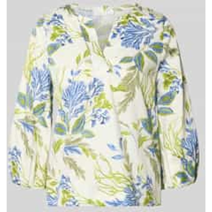 Blouse met 3/4-mouwen en tuniekkraag
