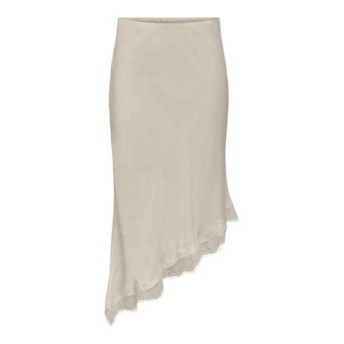 ONLY - ONLFARAYA SATIN LACE SKIRT WVN Dames Rok