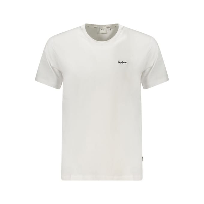 Pepe Jeans Witte Katoenen T-Shirt voor Mannen