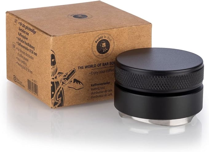 Koffiedispenser - Verdeler Stamper - Espresso Bereiden - Verstelbare Diepte - Ø 51 mm - Zwart