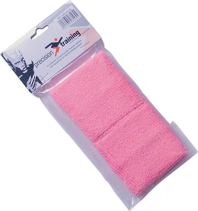 Precision Training - Polsbanden - Zweetbanden - Katoen - Roze - 2 Stuks